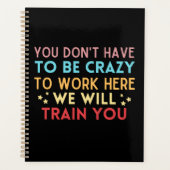 Grappig dat je hier niet gek hoeft te zijn planner (Voorkant)