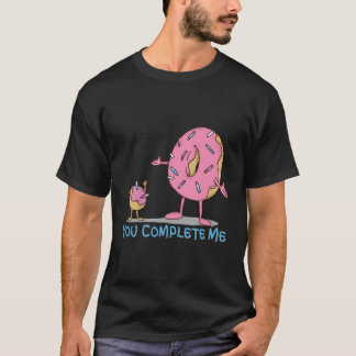 Grappig dat je me compleet roze gestrooid donut ga t-shirt