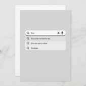 Grappig dat je me Valentijnsdag humor automatisch  Feestdagenkaart (Voorkant / Achterkant)