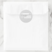 Grappig dat je me Valentijnsdag humor automatisch  Ronde Sticker (Tas)