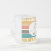 Grappig dat je met de honk de bal krijgt matglas koffiemok (Voorkant links)