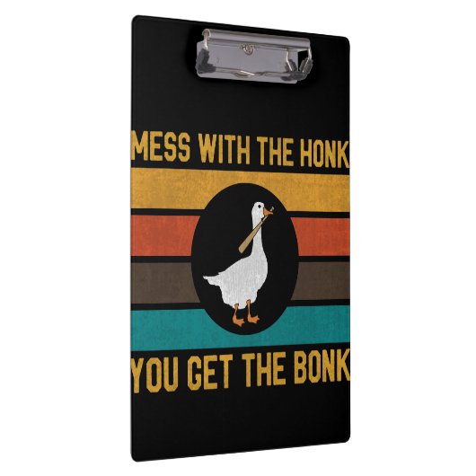 Grappig dat je met de honk de bonk krijgt klembord (Rechts)