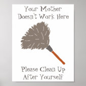 Grappig dat je moeder hier niet werkt poster (Voorkant)