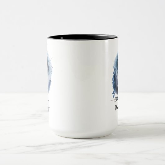 Grappig dat je net vogelkoffie schoot mok (Midden)
