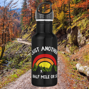 Grappig dat je nog een half miljoen klimt. waterfles