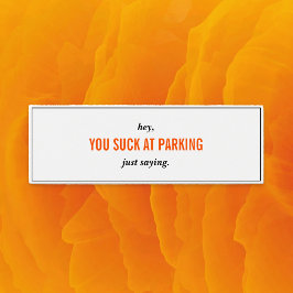 Grappig dat je op het parkeren van Skinny Visiteka Mini Visitekaartjes