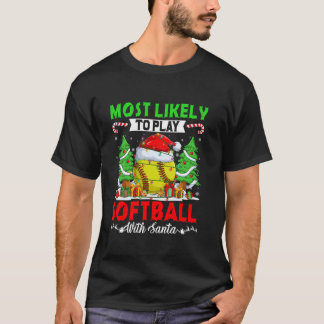 Grappig dat je waarschijnlijk softbal speelt met S T-shirt