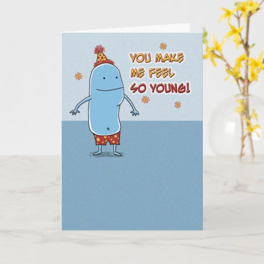 Grappig dat je zo oud bent. kaart (Gele Bloem)