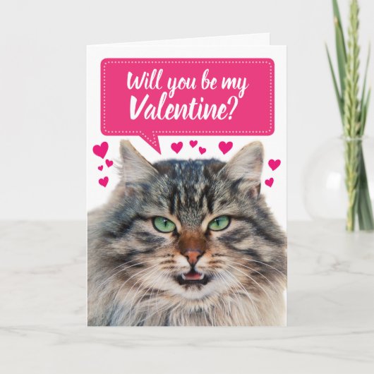 Grappig dat jij mijn Valentijn wordt? Kaart (Voorkant)