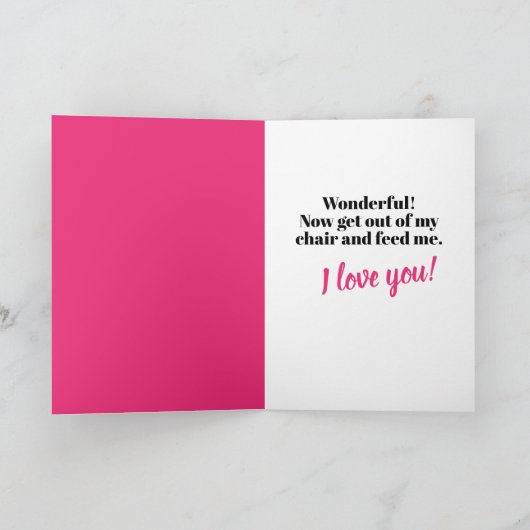 Grappig dat jij mijn Valentijn wordt? Kaart (Binnen)