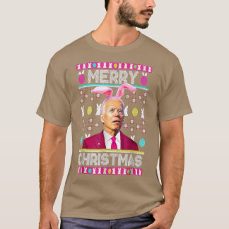 Grappig dat Joe Biden Bunny Ear E Draag T-shirt
