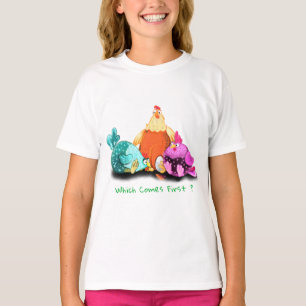 Grappig dat kippen eieren wachten tot ze naar Hatc T-shirt