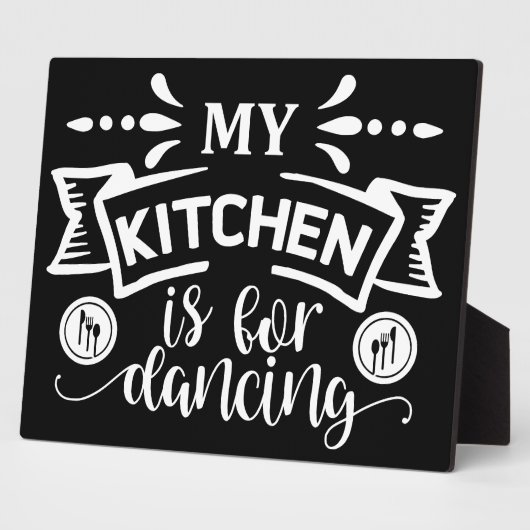 Grappig dat mijn keuken danst fotoplaat (Zijkant)