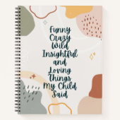 Grappig dat mijn Kind het liefste Notitieboek heef (Voorkant)