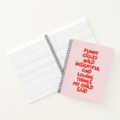 Grappig dat mijn Kind het roze Notitieboek vond (Binnen)