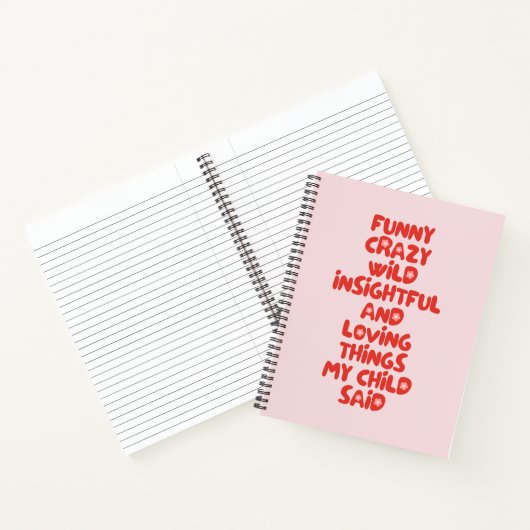 Grappig dat mijn Kind het roze Notitieboek vond (Binnen)
