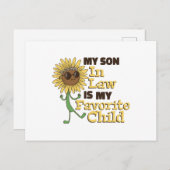 Grappig dat mijn zoon in de wet mijn favoriete kin feestdagenkaart (Voorkant / Achterkant)