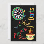 Grappig dat papa douche wordt - Darts en kunst Kaart (Voorkant)