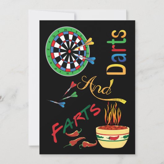 Grappig dat papa douche wordt - Darts en kunst Kaart (Voorkant)