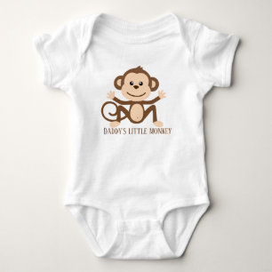Grappig dat papa's kleine aap tekst toevoegt romper