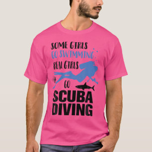 Grappig dat sommige meisjes echte meisjes zwemmen, t-shirt