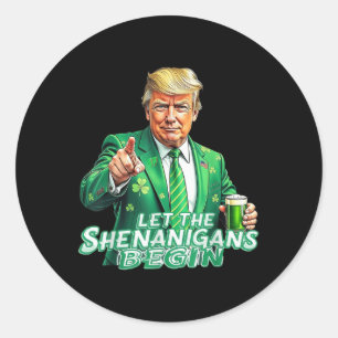Grappig dat Trump de Shenanigans laat beginnen met Ronde Sticker