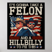 Grappig dat Trump een Hillbilly en een Poster (Voorkant)