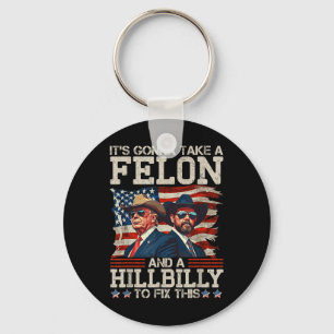 Grappig dat Trump een Hillbilly en een Sleutelhanger