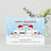 Grappig dat u gewoon doorrolt met de IT-papierfami Feestdagenkaart (Staand voorkant)