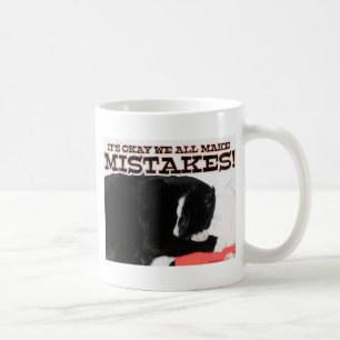 Grappig dat we allemaal Mistakes Slogan Cat Foto m Koffiemok