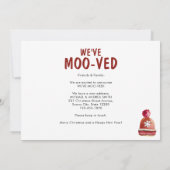 Grappig dat we de kerstvakantie met Koe hebben ver Aankondiging (Achterkant)