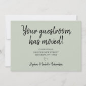 Grappig dat we groene zwarte bewegende aankondigin aankondiging (Voorkant)