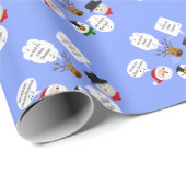 Grappig dat we je een prettig kerstfeest wensen cadeaupapier (Rol Hoek)