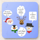 Grappig dat we je een prettig kerstfeest wensen drankjes onderzetter (Voorkant)