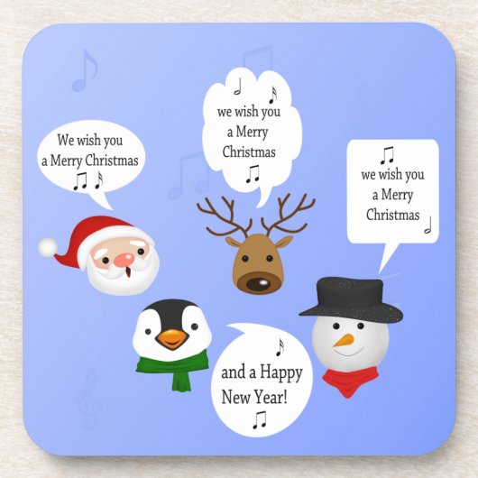 Grappig dat we je een prettig kerstfeest wensen drankjes onderzetter (Voorkant)