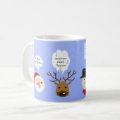 Grappig dat we je een prettig kerstfeest wensen koffiemok (Voorkant links)