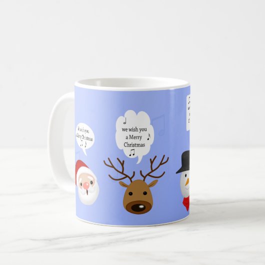 Grappig dat we je een prettig kerstfeest wensen koffiemok (Voorkant links)