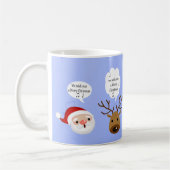 Grappig dat we je een prettig kerstfeest wensen koffiemok (Links)