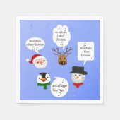 Grappig dat we je een prettig kerstfeest wensen servetten (Voorkant)