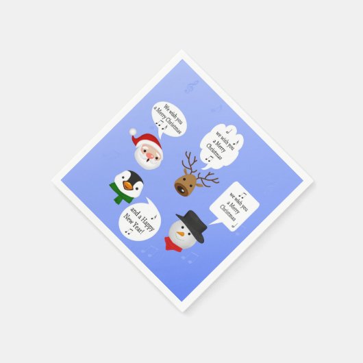 Grappig dat we je een prettig kerstfeest wensen servetten (Hoek)