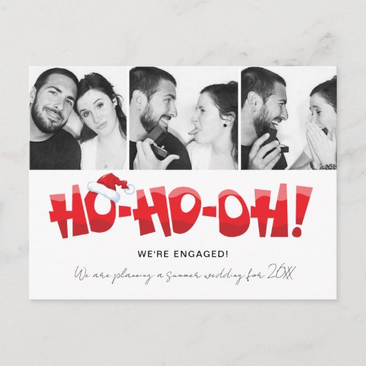 Grappig dat we met kerstmis mee zijn. feestdagenkaart (Voorkant)