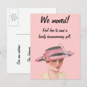 Grappig  dat we verhuisd zijn aankondigingskaart (Voorkant / Achterkant)