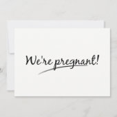 Grappig dat we zwanger zijn met opzet aankondiging (Voorkant)