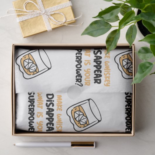 Grappig dat whisky verdwijnt tissuepapier (Geschenk)