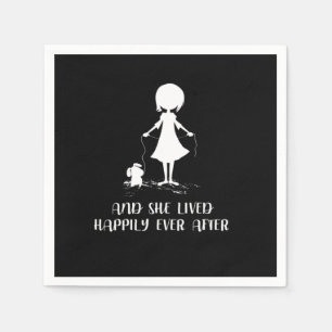 Grappig dat ze gelukkig leefde, ooit na Dog Lady M Servet