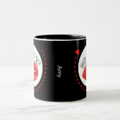 Grappig dat ze zegt dat ze vrouwen ziet tweekleurige koffiemok (Center)