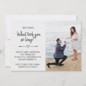 Grappig dat ze zei: "Wat heeft er zo lang geduurd" Kaart (Voorkant)