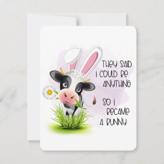 Grappig dat ze zeiden dat ik alles kon zijn notitiekaartje (Voorkant)