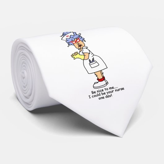 Grappig dat Zuster aardig tegen me zijn, T-shirts Stropdas (Opgerold)