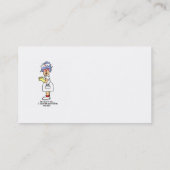 Grappig dat Zuster aardig tegen me zijn, T-shirts Visitekaartje (Achterkant)